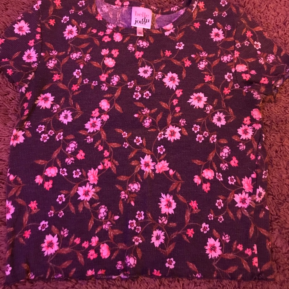 Flower baby tee